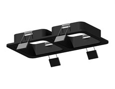 Ambrella Корпус светильника встраиваемый для насадок 70*70mm C7906 SBK черный песок 180*90*H32mm MR16 GU5.3 C7906 Ambrella Корпус светильника встраиваемый для насадок 70*70mm C7906 SBK черный песок 180*90*H32mm MR16 GU5.3 C7906