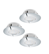 Eglo 95822 Комплект светодиод. встраив. светильников PINEDA, 3х6W(LED), ?78, IP44, пластик, хром 95822 Eglo 95822 Комплект светодиод. встраив. светильников PINEDA, 3х6W(LED), ?78, IP44, пластик, хром 95822