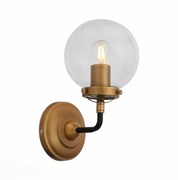 ST LUCE SL234.401.01 Бра Черный, Золото/Прозрачный E27 1*40W SL234.401.01 ST LUCE SL234.401.01 Бра Черный, Золото/Прозрачный E27 1*40W SL234.401.01