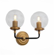 ST LUCE SL234.401.02 Бра Черный, Золото/Прозрачный E27 2*40W SL234.401.02 ST LUCE SL234.401.02 Бра Черный, Золото/Прозрачный E27 2*40W SL234.401.02