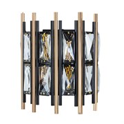 Arte Lamp A1043AP-2BK ALRUBA Бра, черный/хрусталь A1043AP-2BK