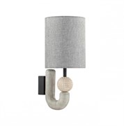 Odeon Light 5410/1WA MODERN ODL_EX23 31 черный матов./серый металл/полирезин/ткань Бра E14 1*40W BAGEL 5410/1WA Odeon Light 5410/1WA MODERN ODL_EX23 31 черный матов./серый металл/полирезин/ткань Бра E14 1*40W BAGEL 5410/1WA