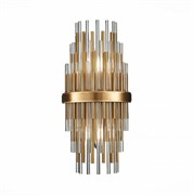 ST LUCE SL1628.301.02 Бра Латунь/Прозрачный, Латунь E14 2*40W SL1628.301.02 ST LUCE SL1628.301.02 Бра Латунь/Прозрачный, Латунь E14 2*40W SL1628.301.02