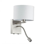 Lumion 3745/1A LN19 086 никель Бра E14 1*40W + LED 3W 220V NIKKI 3745/1A Lumion 3745/1A LN19 086 никель Бра E14 1*40W + LED 3W 220V NIKKI 3745/1A