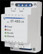 Новатек Преобразователь интерфейсов ЕТ-485 220В, Modbus RTU/ASCII (RS-485)–Modbus TCP (Ethernet) 3425680485 24 Новатек Преобразователь интерфейсов ЕТ-485 220В, Modbus RTU/ASCII (RS-485)–Modbus TCP (Ethernet) 3425680485 24