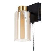Arte Lamp A7027AP-1BK LEO Бра с выкл, черный/янтарный A7027AP-1BK Arte Lamp A7027AP-1BK LEO Бра с выкл, черный/янтарный A7027AP-1BK