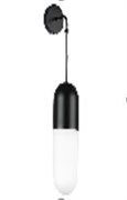 Lightstar 690617 (MB22501-1A ) Бра RAMO 1х40W E14 ЧЕРНЫЙ МАТОВЫЙ/БЕЛЫЙ (в комплекте), шт 690617