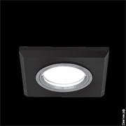 Светильник Gauss Mirror RR010 Квадрат. Кристал черный/Хром, Gu5.3 1/50