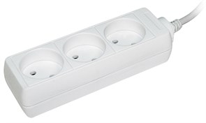 IEK Удлинитель У3 3 места 2Р/5метров 2х0.75мм2 10А/250 WYP10-06-03-05-N