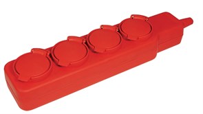 IEK Удлинитель У04В 4 места с защитными крышками IP44 2Р+PE/5метров 3х1мм2 16А/250В WYP10-16-04-05-44-N