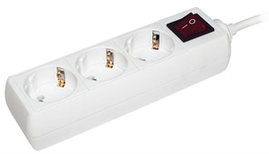 IEK Удлинитель У03К-выкл. 3 места 2Р+PЕ/5метров 3х1мм2 16А/250 WYP10-16-03-05-ZK-N