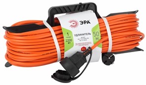 ЭРА UFx-1-2x1.5-50m-IP44 Удлинитель силовой на рамке б/з 1 гн 40м ПВС 2х1.5 Б0046823