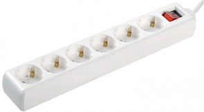 IEK Удлинитель У06К-выкл. 6 мест 2Р+PЕ/3метра 3х1мм2 16А/250 WYP10-16-06-03-ZK-N