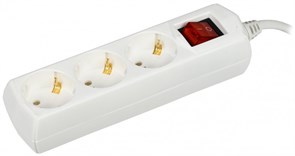 IEK GENERICA Удлинитель У03В 3 места 2P+PE/5м 3х1мм2 10А/250В WYP10-10-03-05-ZK-G