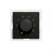 GRANDEKS Терморегулятор ТРk.1 Атлас Дизайн (датчик пола, встр., черный) ТР-03 Атлас Дизайн черный