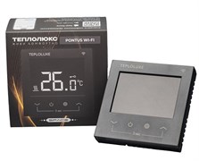 Теплолюкс Терморегулятор электронный Pontus wi-fi черный Space 100037059600