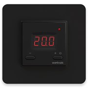Welrok st bk Терморегулятор цифровой с индикацией температуры 16 А, 
3000 ВА,
5…40  °С 4660251140564