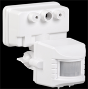 IEK Датчик движения ДД 019 белый, макс. нагрузка 1100Вт, угол обзора 120град., дальность 12м, IP44, LDD13-019-1100-001