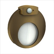 Zamel Светильник MUNA Золото/Нейтр.бел. в монт.коробку, 230V AC с датчиком движения 02-226-47