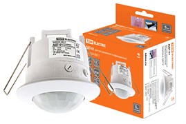 TDM Датчик движения точечный ДДТ-01 1200Вт, 10-420с, 6м, 3+Лк, 120(сбоку)+360(сверху)гр IP20 SQ0324-0017