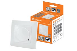 TDM Датчик движения микроволновый (встраив.) ДДМ-05В 5,8ГГц, 1200Вт, 10-720с, 5-15м, 3+лк, 180гр, IP20 SQ0324-0030