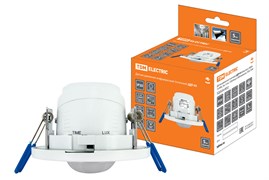 TDM Датчик движения точечный ДДТ-03 65мм (рег), 800Вт, 10-900с, 6м, 3+лк, 120(сбоку)+360(сверху)гр, IP20 SQ0324-0032