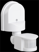 IEK Датчик движения ДД 008 белый, макс. нагрузка 1100Вт, угол обзора 180град., дальность 12м, IP44 LDD10-008-1100-001