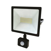 Прожектор светодиодный с датчиком движения 50 Вт 200–260В IP44 4000 лм 6500 K холодный свет Rexant 605-009