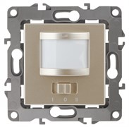ЭРА 12-4103-04 датчик движения 2-проводной, 180-240В, 200Вт, IP20, 12, шампань Б0031254