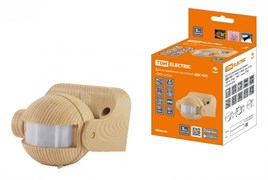 TDM Датчик движения стена ДДС-02С (1100Вт, 5-480с, 6м, 5+Лк, 180гр, IP44), "ЭКО" сосна SQ0324-0041