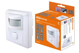 TDM Датчик движения  встраив. в стену  ДДВ-01 600Вт, 5-480с, 9м, 10+Лк, 120гр, IP20 SQ0324-0011