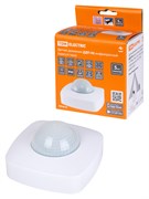 TDM Датчик движения  потолочный ДДП-06 (присутствия) 2000Вт, 10-1800с, 20м , 3+Лк, 180(сбоку)+360(сверху)гр, IP20 SQ0324-0047