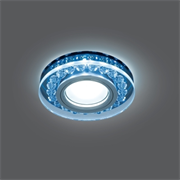 Светильник Gauss Backlight BL047 Кругл. Черный/Кристалл/Хром, Gu5.3, LED 4100K 1/40