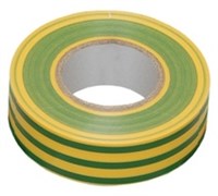 IEK Изолента 0,13х15 мм желто-зеленая 20 метров