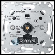SE Merten Механизм универсального поворотно-нажимного светорегулятора, LED 4-400Вт  MTN5134-0000