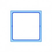 Simon 27 Play Синяя прозрачный Вставка декоративная для рамок с вырезом под декор