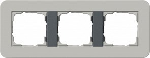 Gira серия E3 Серый/антрацит Рамка 3-ая