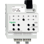 KNX - система умного дома Schneider Electric Актуатор жалюзи 4-каналов 230В -24В - MTN649804