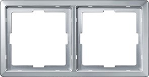 Рамка 2-ая (двойная), Schneider Electric, Серия MERTEN, Алюминий