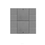 Iswitch 10 button  metalic gray plastic