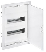 Шкаф распределительный, встраиваемый с плоской металлической дверцей 2 ряда 24+4 модуля IP30. Цвет Белый. Legrand Nedbox(Легранд Недбокс).001432