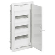 Шкаф распределительный, встраиваемый с плоской металлической дверцей 3 ряда 36+6 модулей IP30. Цвет Белый. Legrand Nedbox(Легранд Недбокс).001433