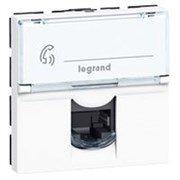 Розетка RJ45 1 разъем Кат.5e FTP 
                        Legrand Mosaic (белый)