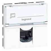 Розетка RJ45 1 разъем Кат.6 UTP 
                        Legrand Mosaic (белый)