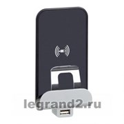 Mosaic.Беспроводное зарядное устройство Qi 1А с дополнительным разьемом USB A 5В 2,4А.