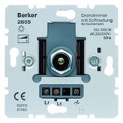 2885 Поворотный диммер с "Soft"-регулировкой  Домашняя электроника Berker