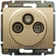 Розетка TV-FM-SAT Legrand DIY Galea Life 1,5 dB (Титан)