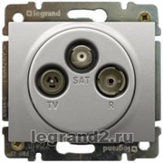 Розетка TV-FM-SAT Legrand DIY Galea Life 1,5 dB (Алюминий)