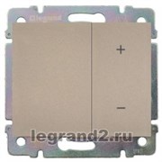 Светорегулятор нажимной Legrand DIY Galea Life 600Вт, л/н и г/л 230В(Титан)