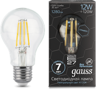Лампа Gauss LED Filament Graphene A60 E27 12W 4100К 1/10/40
